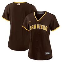 Women's Nike Brown San Diego Padres Road Replica Team Jersey