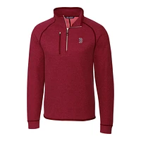 Men's Cutter & Buck Red Boston Red Sox Mainsail Half-Zip Pullover Jacket