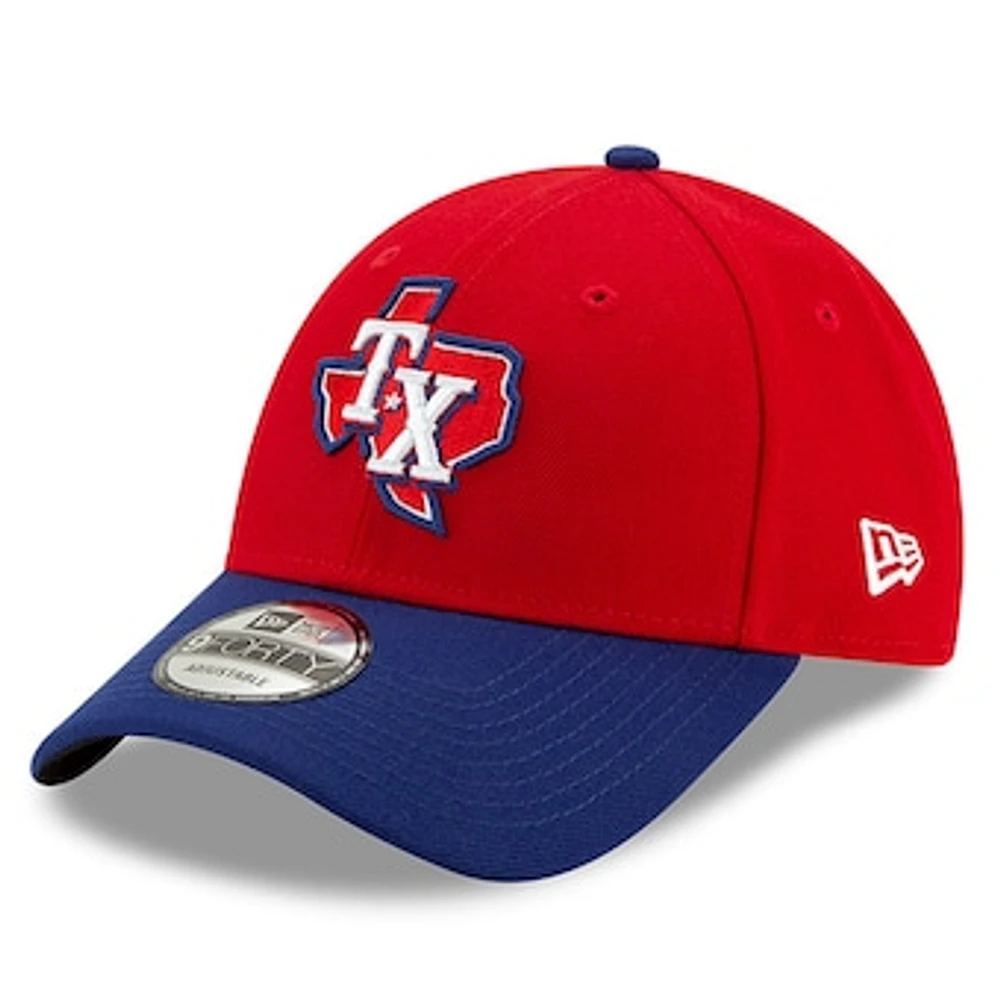 Men's New Era Red Texas Rangers Alternate 3 The League 9FORTY Adjustable Hat