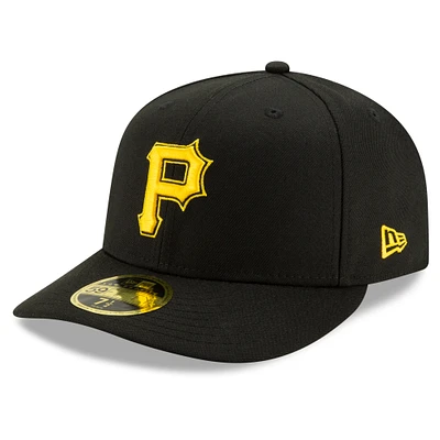 Men's New Era Black Pittsburgh Pirates Alternate 2 2020 Authentic Collection On-Field Low Profile 59FIFTY Fitted Hat