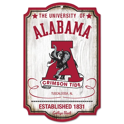 WinCraft Alabama Crimson Tide 11'' x 17'' Team Wood Sign
