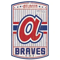 WinCraft Atlanta Braves 11'' x 17'' Cooperstown Wood Sign