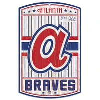 WinCraft Atlanta Braves 11'' x 17'' Cooperstown Wood Sign