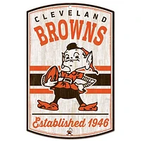 WinCraft Cleveland Browns 11'' x 17'' Retro Wood Sign
