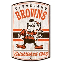 WinCraft Cleveland Browns 11'' x 17'' Retro Wood Sign