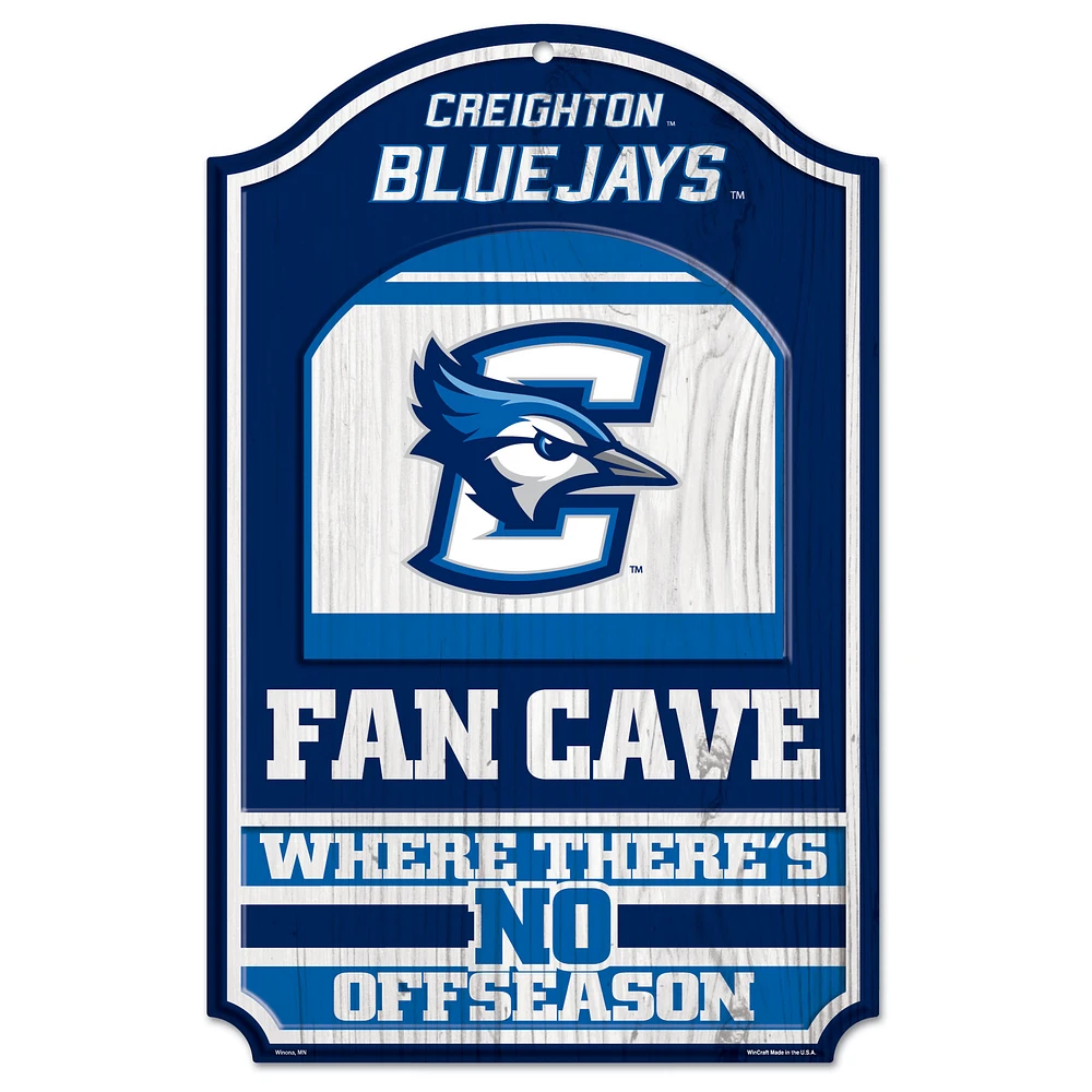 WinCraft Creighton Bluejays 11'' x 17'' Team Fan Cave Sign