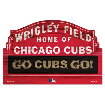 WinCraft Chicago Cubs 11'' x 17'' Wrigley Field Wood Sign