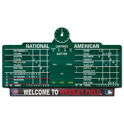 WinCraft Chicago Cubs 11'' x 17'' Wrigley Wood Sign