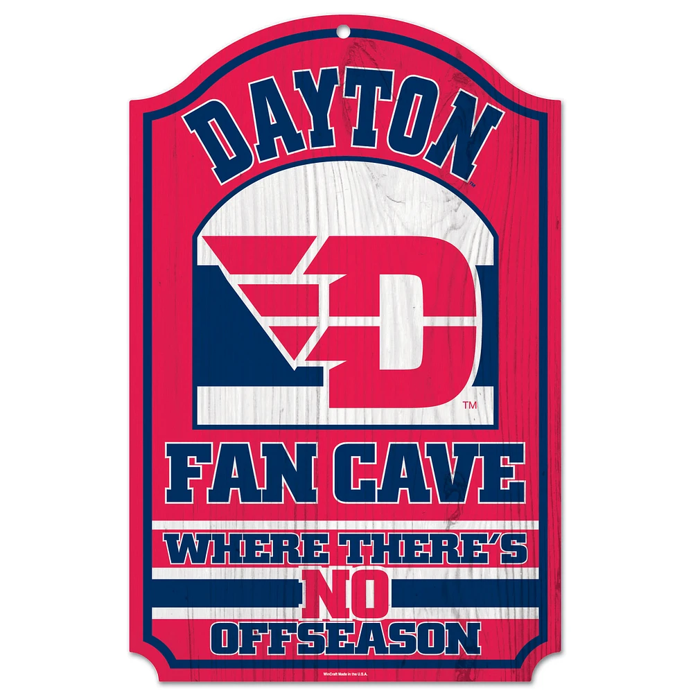 WinCraft Dayton Flyers 11'' x 17'' Fan Cave Wood Sign
