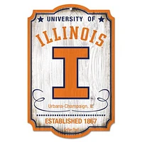WinCraft Illinois Fighting Illini 11'' x 17'' Team Wood Sign