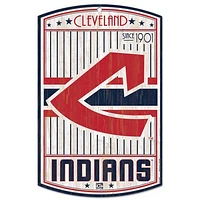 WinCraft Cleveland Indians 11'' x 17'' Cooperstown Wood Sign