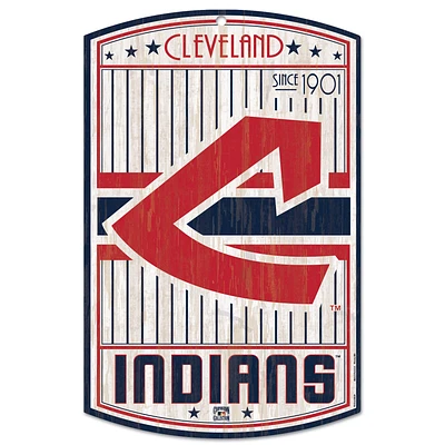 WinCraft Cleveland Indians 11'' x 17'' Cooperstown Wood Sign