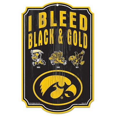 WinCraft Iowa Hawkeyes 11'' x 17'' Vintage Wood Sign