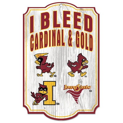 WinCraft Iowa State Cyclones 11'' x 17'' Vintage Wood Sign