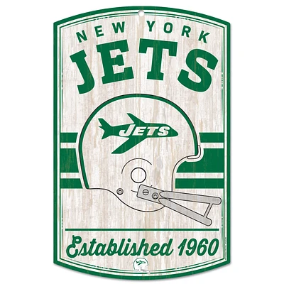WinCraft New York Jets 11'' x 17'' Retro Wood Sign