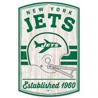 WinCraft New York Jets 11'' x 17'' Retro Wood Sign