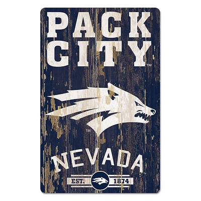 WinCraft Nevada Wolf Pack 11'' x 17'' Slogan Wood Sign