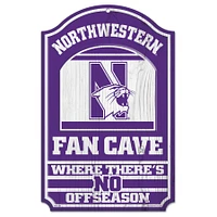 WinCraft Northwestern Wildcats 11'' x 17'' Fan Cave Wood Sign