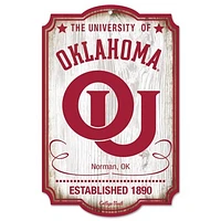 WinCraft Oklahoma Sooners 11'' x 17'' Team Wood Sign