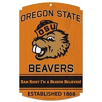 WinCraft Oregon State Beavers 11'' x 17'' Team Wood Sign