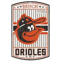WinCraft Baltimore Orioles 11'' x 17'' Cooperstown Wood Sign