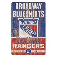 WinCraft New York Rangers 11'' x 17'' Slogan Wood Sign