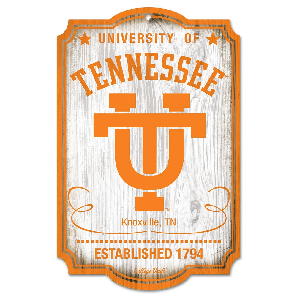 WinCraft Tennessee Volunteers 11'' x 17'' Team Wood Sign