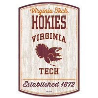WinCraft Virginia Tech Hokies 11'' x 17'' Team Wood Sign