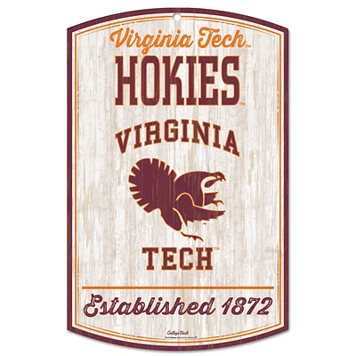 WinCraft Virginia Tech Hokies 11'' x 17'' Team Wood Sign