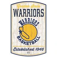 WinCraft Golden State Warriors 11'' x 17'' Hardwood Classic Wood Sign