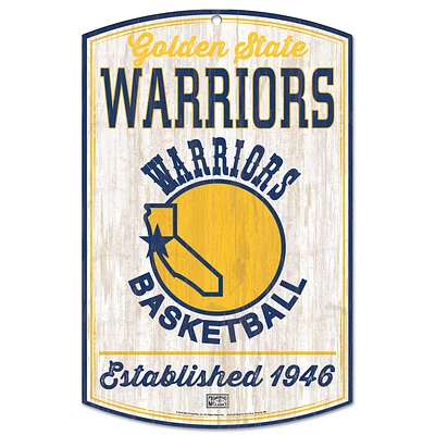WinCraft Golden State Warriors 11'' x 17'' Hardwood Classic Wood Sign