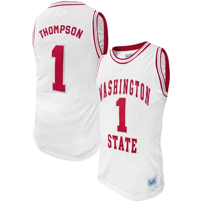 Men's Original Retro Brand Klay Thompson White Washington State Cougars Alumni Basketball Jersey