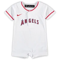 Newborn & Infant Nike White Los Angeles Angels Official Jersey Romper