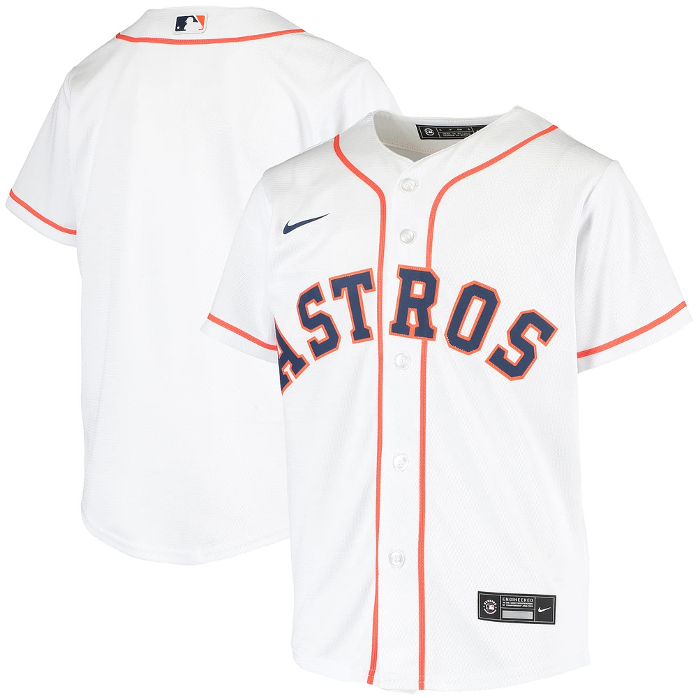 Youth Nike White Houston Astros Home Replica Team Jersey