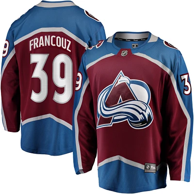 Men's Fanatics Pavel Francouz Burgundy Colorado Avalanche Breakaway Player Jersey