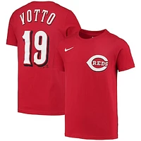 Youth Nike Joey Votto Red Cincinnati Reds Player Name & Number T-Shirt