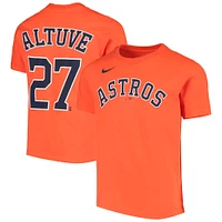 Youth Nike Jose Altuve Orange Houston Astros Player Name & Number T-Shirt