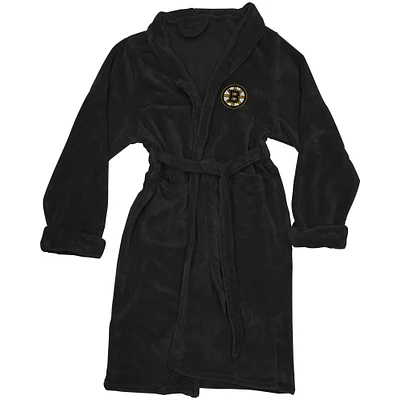 Men's The Northwest Company Black Boston Bruins Silk Touch Bath Robe