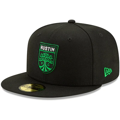 Men's New Era Black Austin FC 59FIFTY Fitted Hat