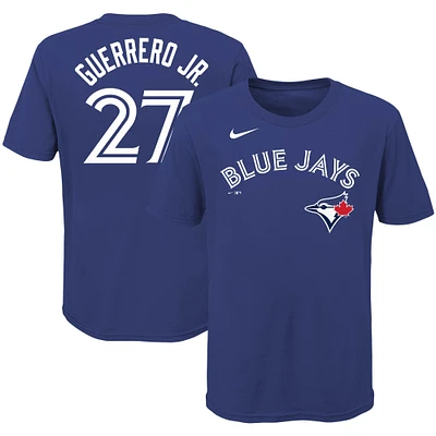 Youth Nike Vladimir Guerrero Royal Toronto Blue Jays Player Name & Number - T-Shirt