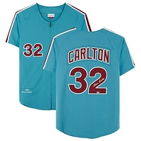 Steve Carlton Philadelphia Phillies Autographed Mitchell & Ness Blue Authentic Jersey