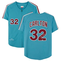 Steve Carlton Philadelphia Phillies Autographed Mitchell & Ness Blue Authentic Jersey