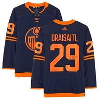 Leon Draisaitl Edmonton Oilers Autographed Navy Alternate Adidas Authentic Jersey