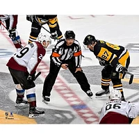 Sidney Crosby & Nathan MacKinnon Pittsburgh Penguins Unsigned Faceoff Photograph