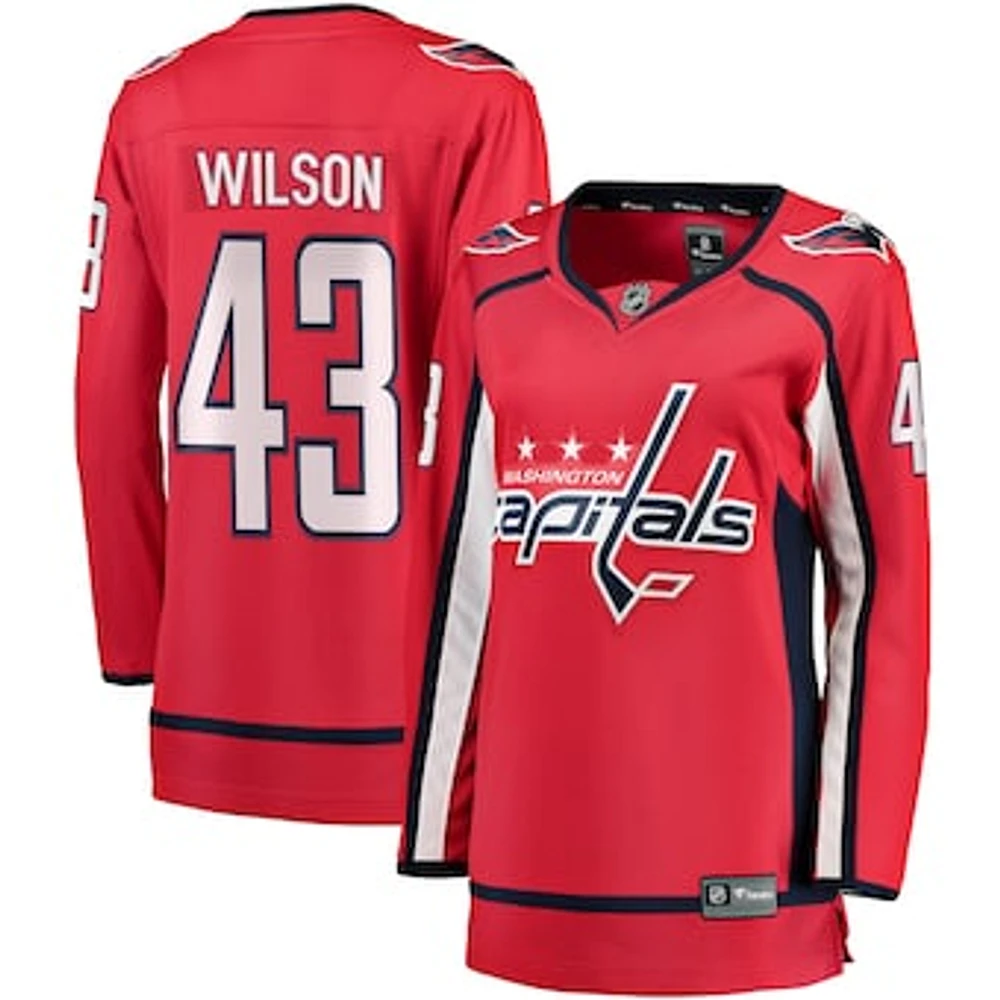 Women's Fanatics Tom Wilson Red Washington Capitals Home Premier Breakaway Player Jersey