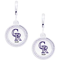Women's Swarovski Colorado Rockies Team Logo Earrings