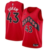 Men's Nike Pascal Siakam Red Toronto Raptors 2020/21 Icon Swingman Jersey