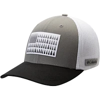 Men's Columbia Graphite Mesh Tree Flag Flex Fit Hat