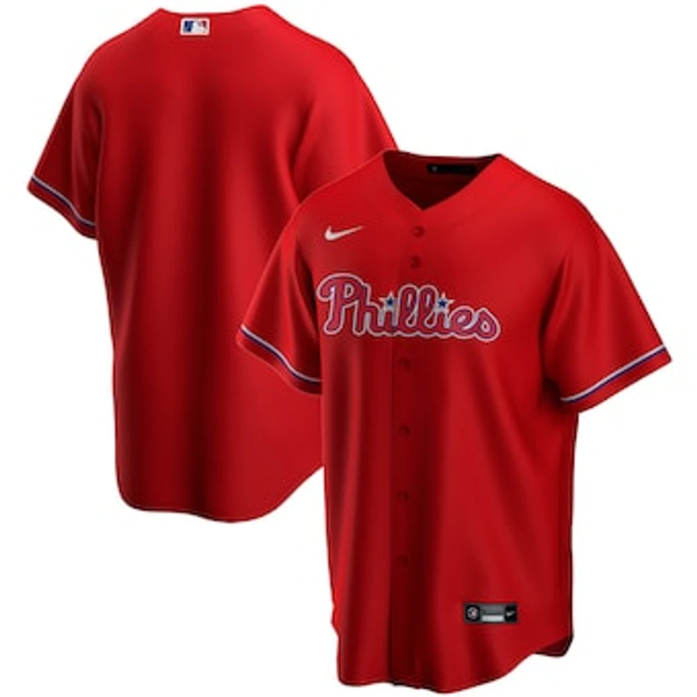 Youth Nike Red Philadelphia Phillies Alternate Replica Team - Jersey