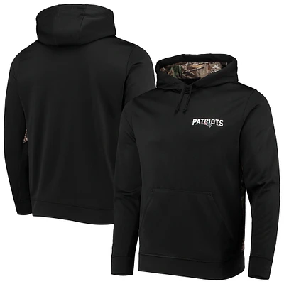 Men's Dunbrooke Black/Realtree Camo New England Patriots Logo Ranger Pullover Hoodie